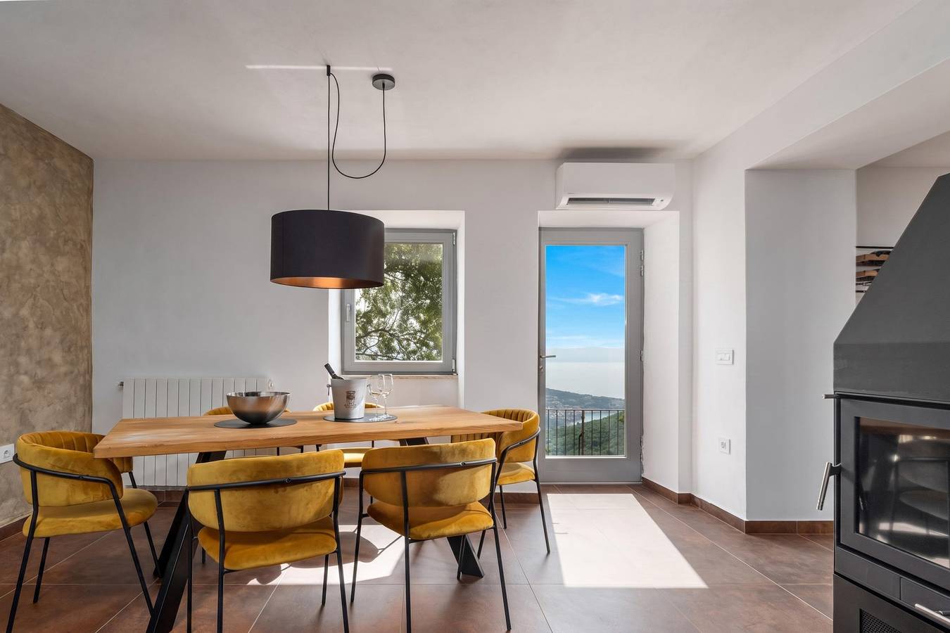 Casa Giuseppe /w Panoramic View in Labin Stadt, Labin