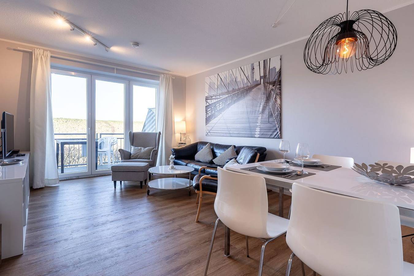 Ganze Wohnung, Direkt am Deich gelegene 3-Zimmer Ferienwohnung mit Balkon in St. Peter-Ording, Eiderstedt