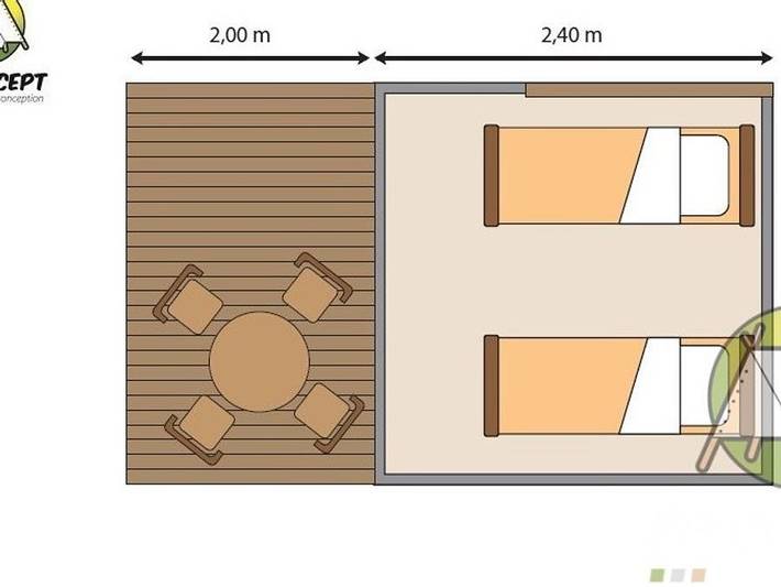Zelt für 2 Personen in Frankreich - 4