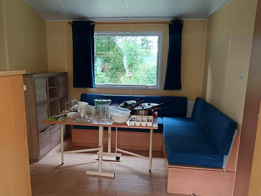 Camping La Vallée - Mobilheim 6 personen - Lavendel in Perpezat, Regionaler Naturpark Volcans d'Auvergne