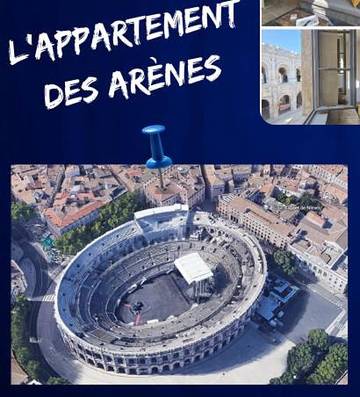 Gîte pour 4 personnes, avec vue dans Arenes De Nimes