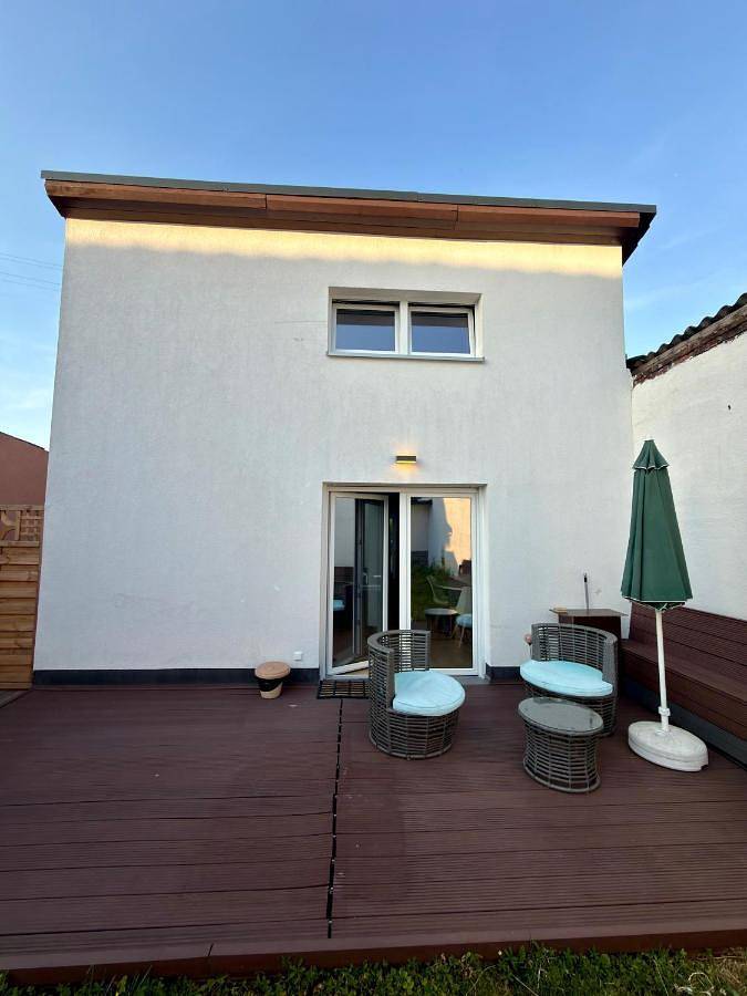 Ferienhaus für 3 Personen, mit Terrasse und Garten sowie Ausblick