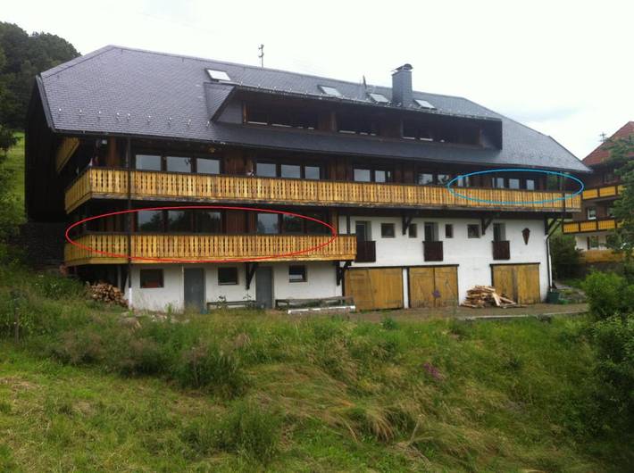 Ferienwohnung für 4 Personen, mit Balkon und Terrasse sowie Garten und Sauna in Fröhnd