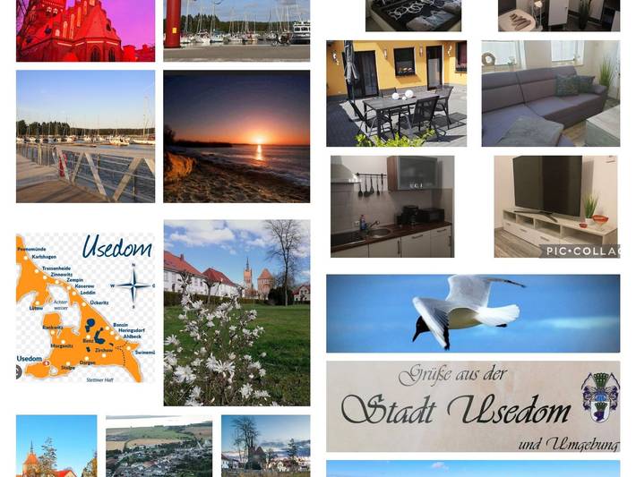 Ferienwohnung für 4 Personen, mit Terrasse in Usedom Stadt