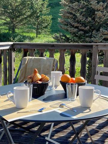 Cottage pour 4 personnes, avec jardin ainsi que vue et balcon à Arvieux