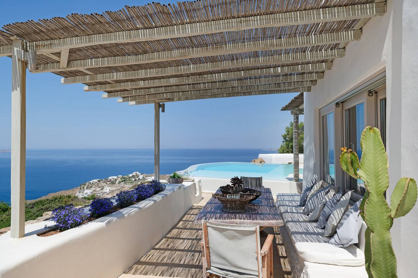 The Eagle's Nest, Fanari, Mykonos – Panoramablick auf die Ägäis und 11 Inseln in Faros Armenistis, Mykonos