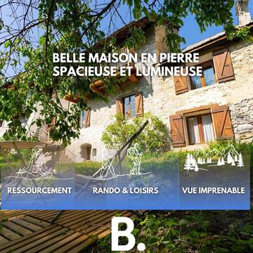 Gîte pour 6 personnes, avec balcon et vue à Saint-Crépin (Hautes-Alpes)
