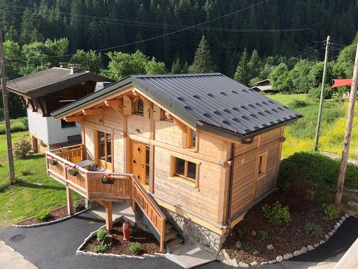 Chalet pour 4 personnes, avec jardin et vue