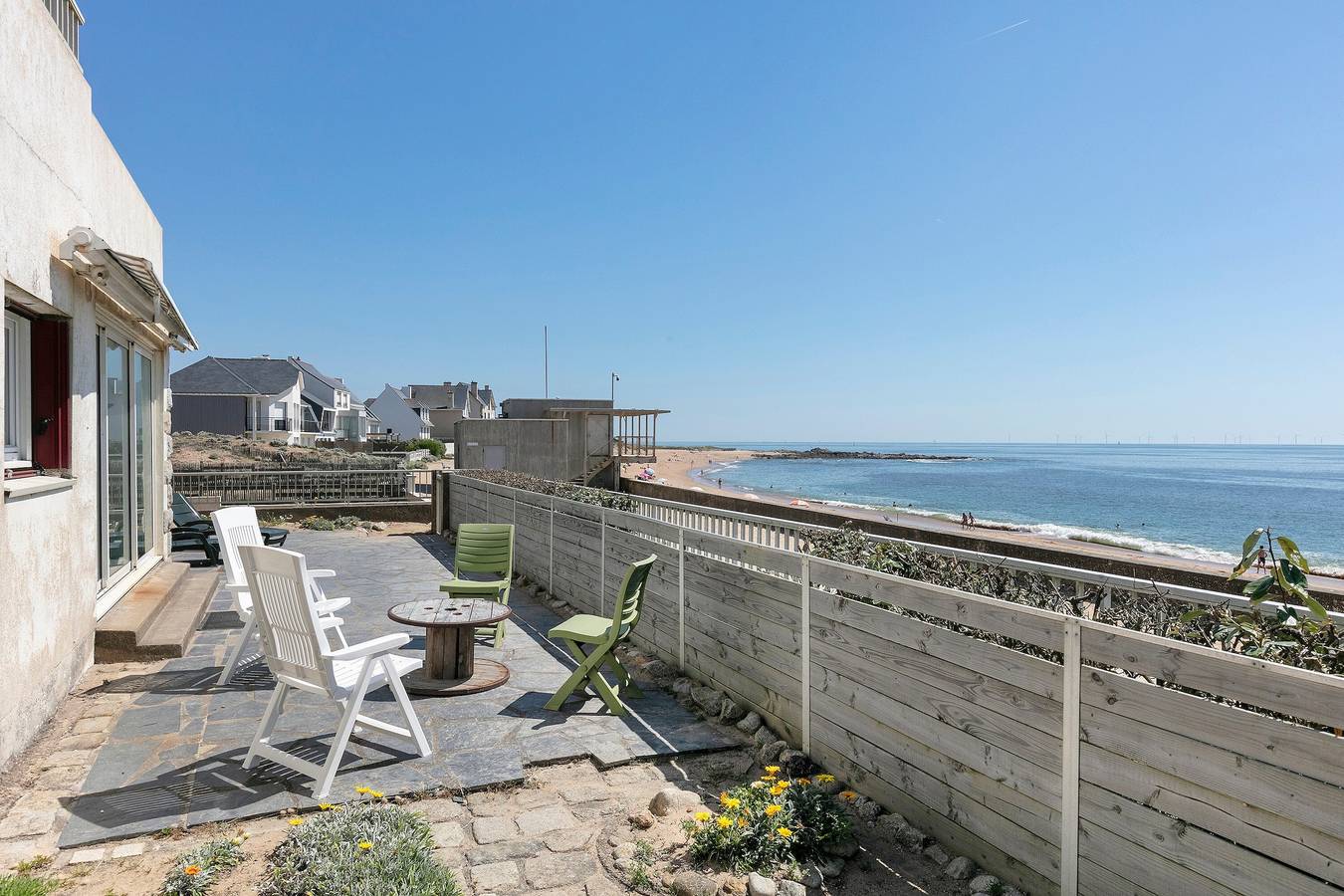 Maison de vacances 'Villa Timao Plage' avec vue sur la mer, terrasse privée et Wi-Fi in Batz-sur-Mer, Côte d'Amour