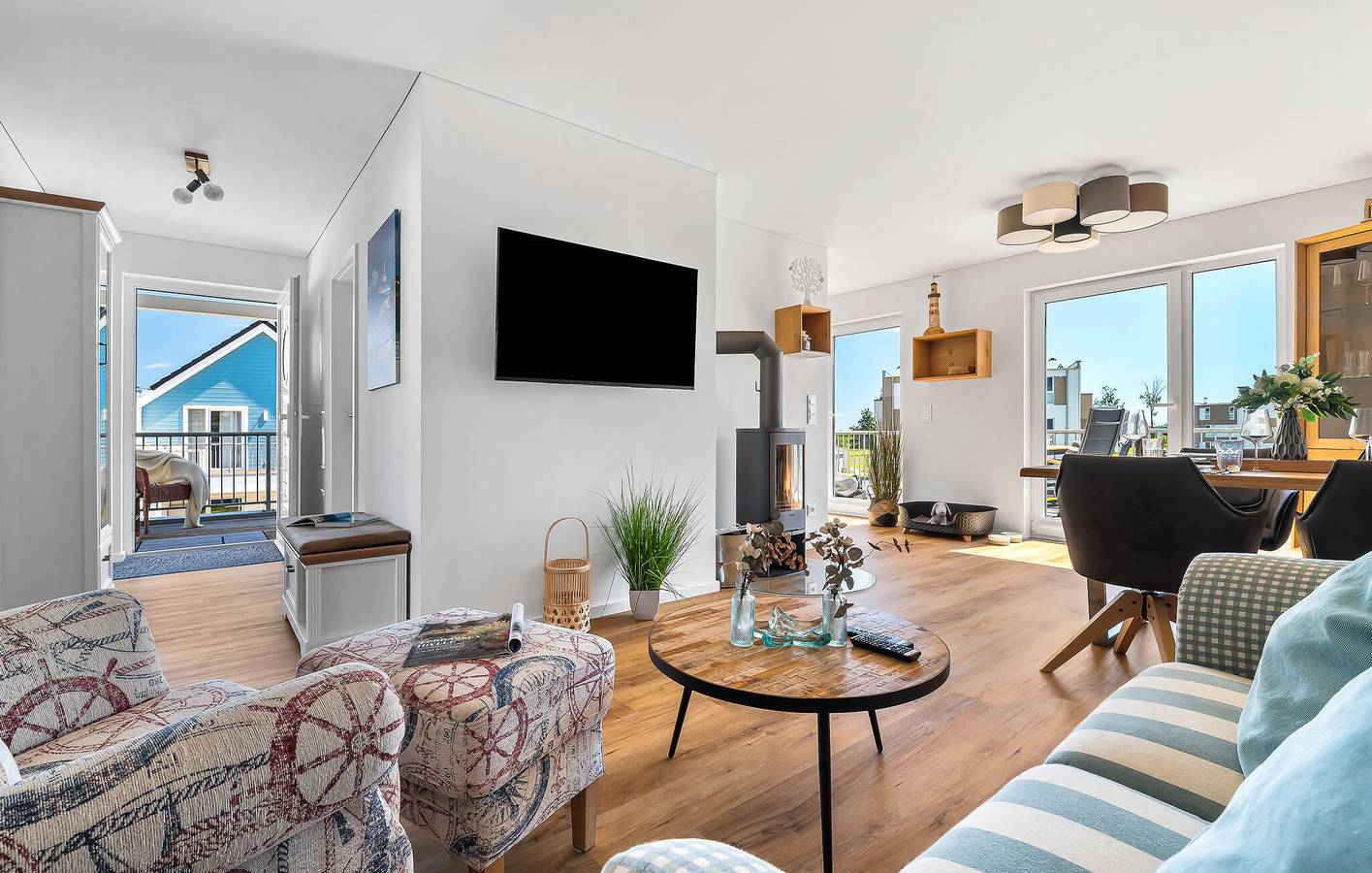 Appartement de vacances entier, Appartement avec terrasse au bord de l'eau - Plage 1000m in Kappeln, Kappeln et ses environs