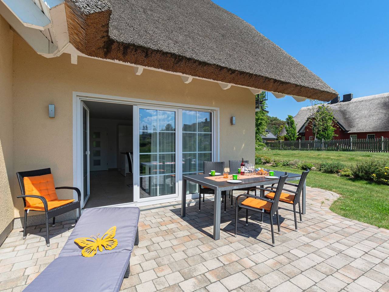 Strandvilla Babette - Balo A, direkt am Meer, mit Sauna - Haushälfte A in Lobbe, Mönchgut