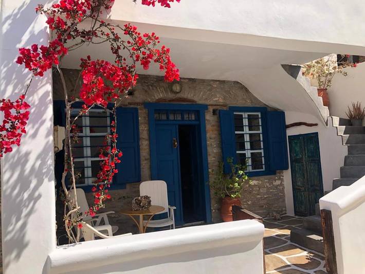 Location de vacances pour 6 personnes, avec jardin, animaux acceptés dans Kithnos Chora