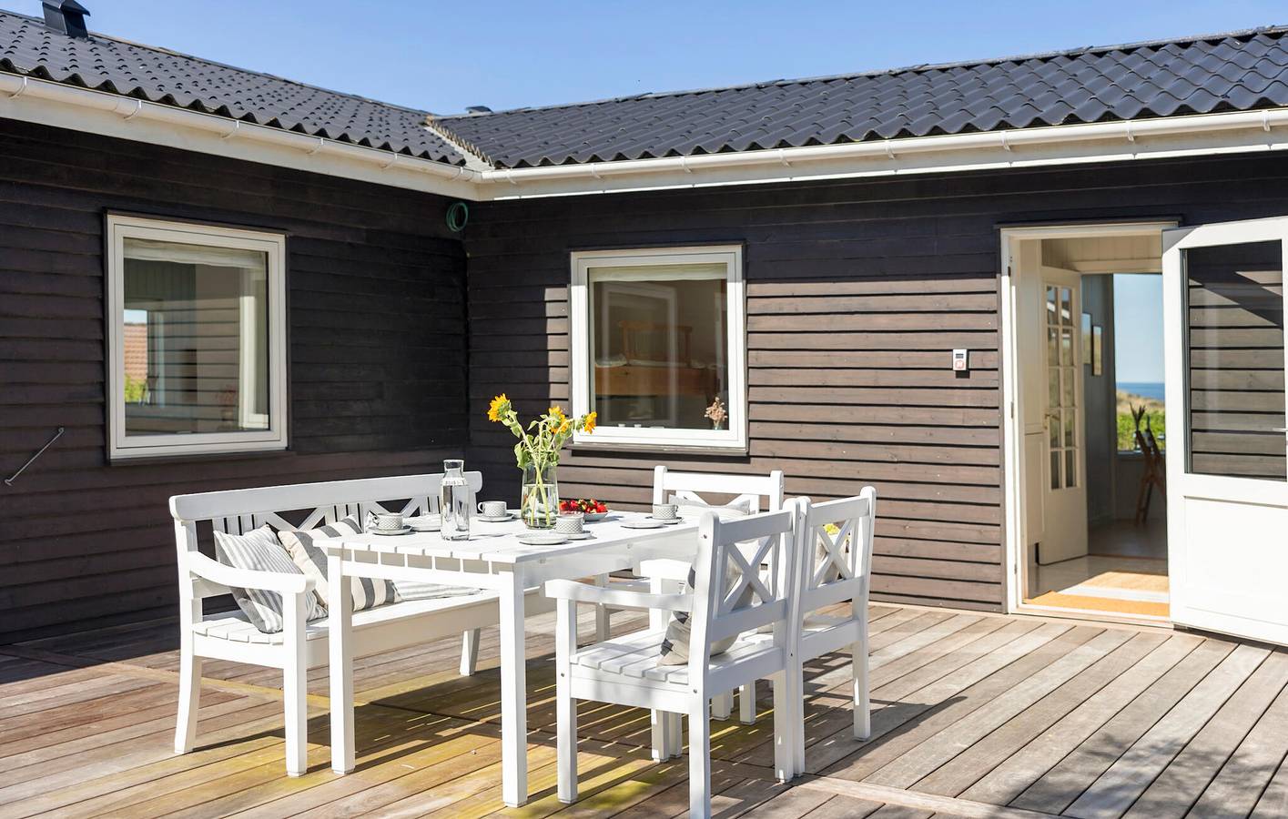 Ferienhaus für 6 Personen mit Terrasse in Løkken, Hjørring und Umgebung