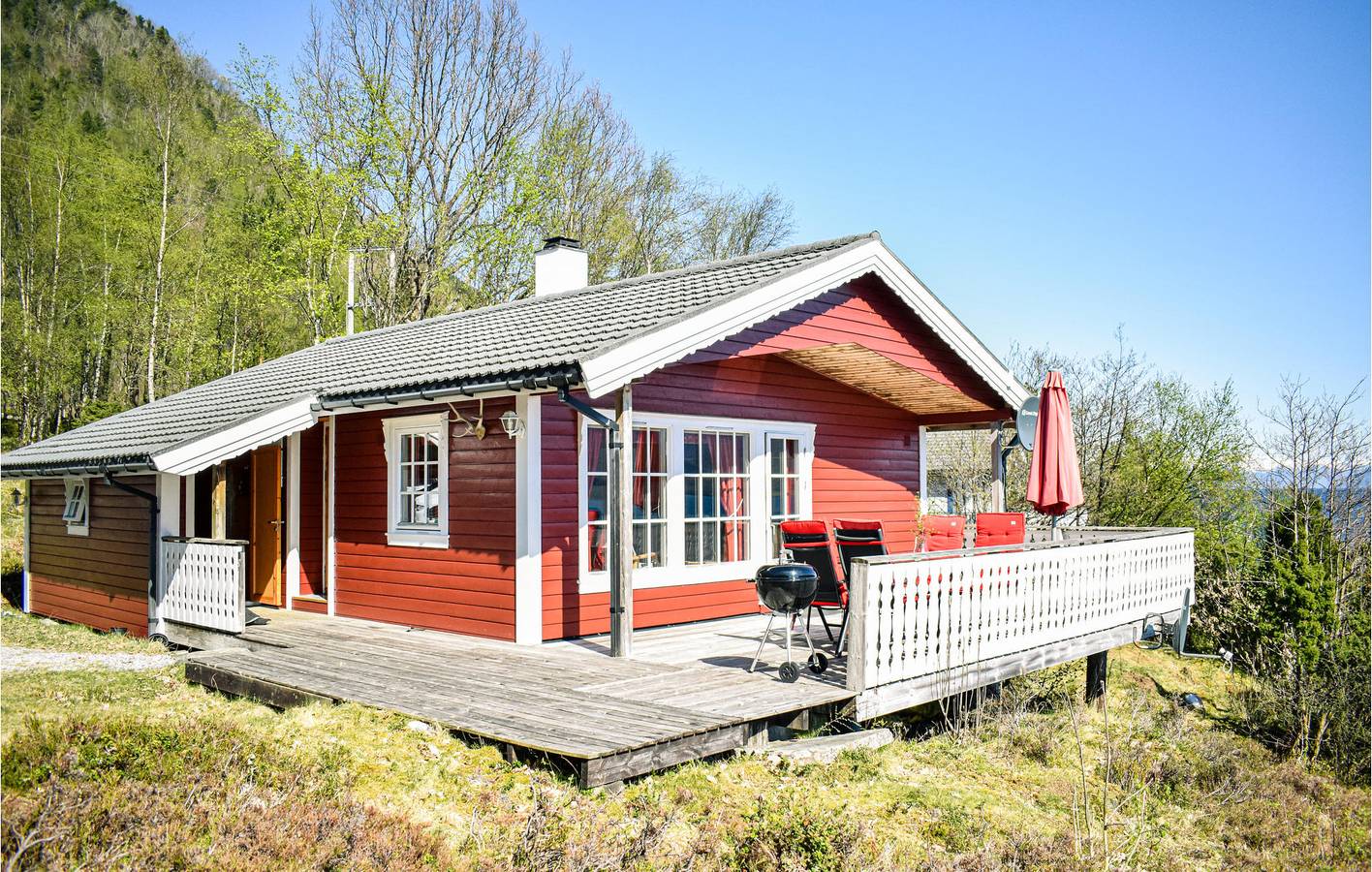 Ferienhaus für 6 Personen mit Terrasse in Sognefjord