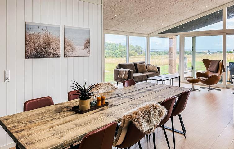 Ferienhaus mit Meerblick für 8 Personen, mit Terrasse und Garten in Kelstrup Strand - 3