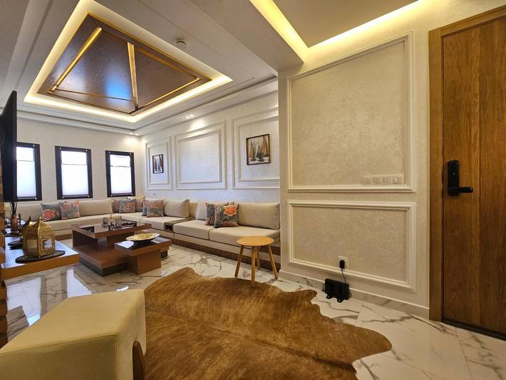 Appartement de vacances pour 7 personnes, avec vue et piscine ainsi que terrasse et jardin