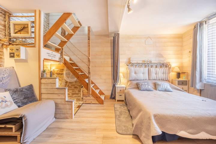 Ferienhaus für 4 Personen mit Terrasse in Saint-Aubin-sur-Mer (Calvados), Caen und Umgebung
