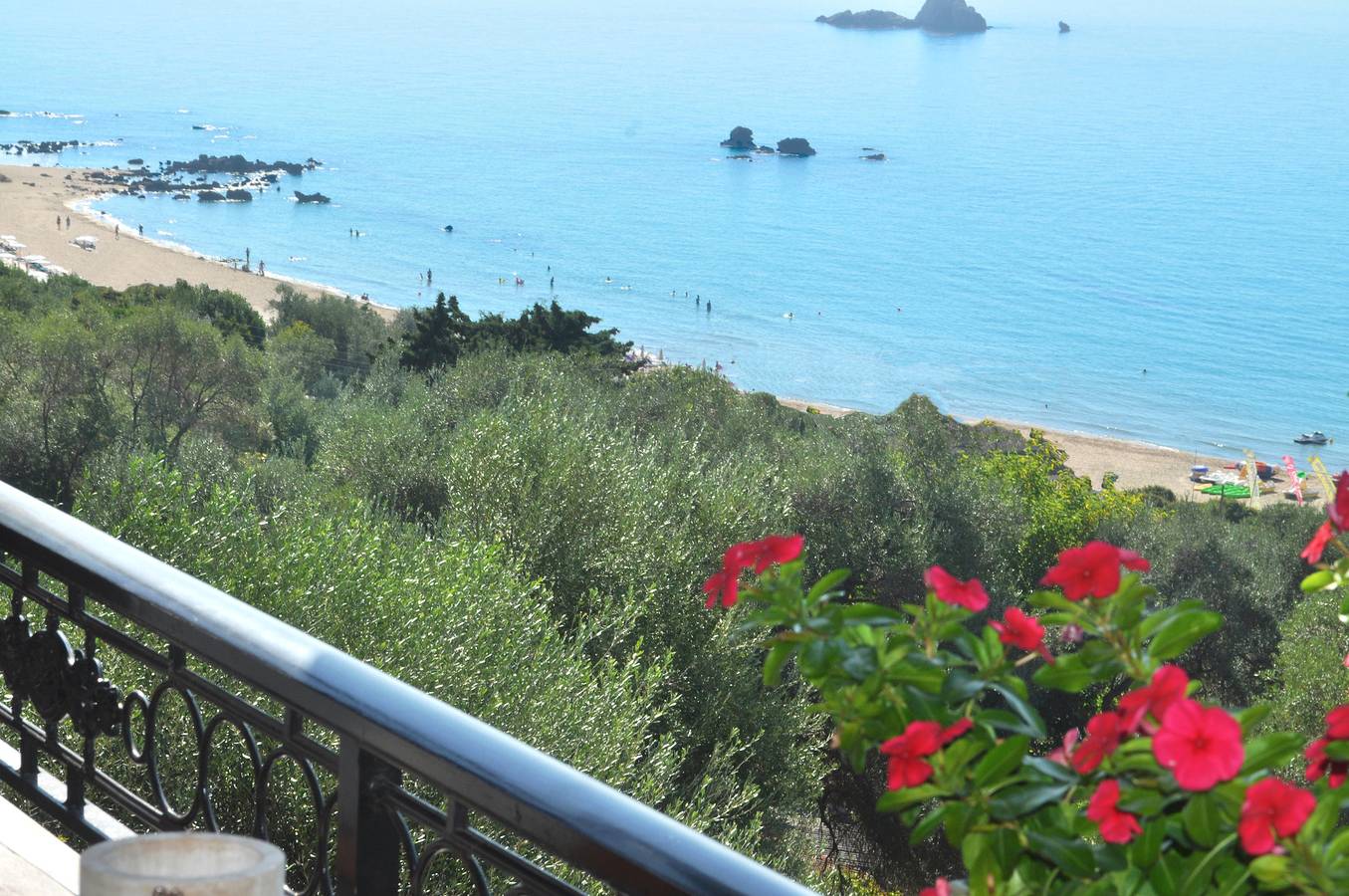 Geheel appartement, Vakantieappartement voor 3 personen met balkon in Pelekas, Corfu