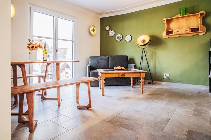 Ferienwohnung für 4 Personen, mit Terrasse und Sauna, mit Haustier