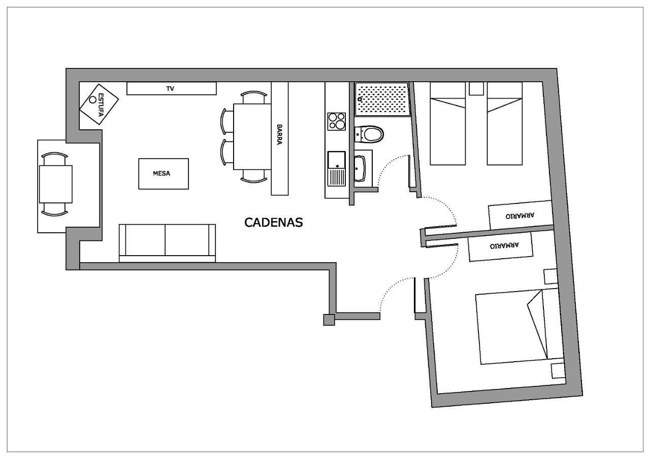 Apartamento entero, Two-Bedroom Apartment Riguel in Uncastillo, Provincia de Zaragoza