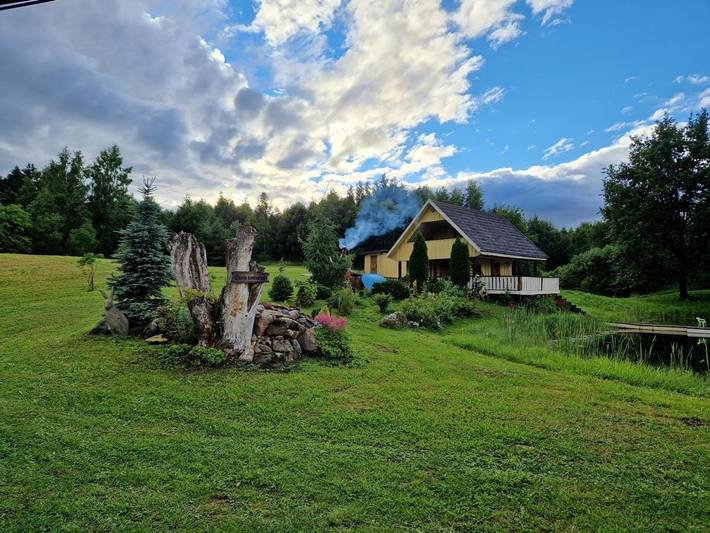 Dom dla 5 osób, z sauna i jacuzzi oraz ogród w Estonia