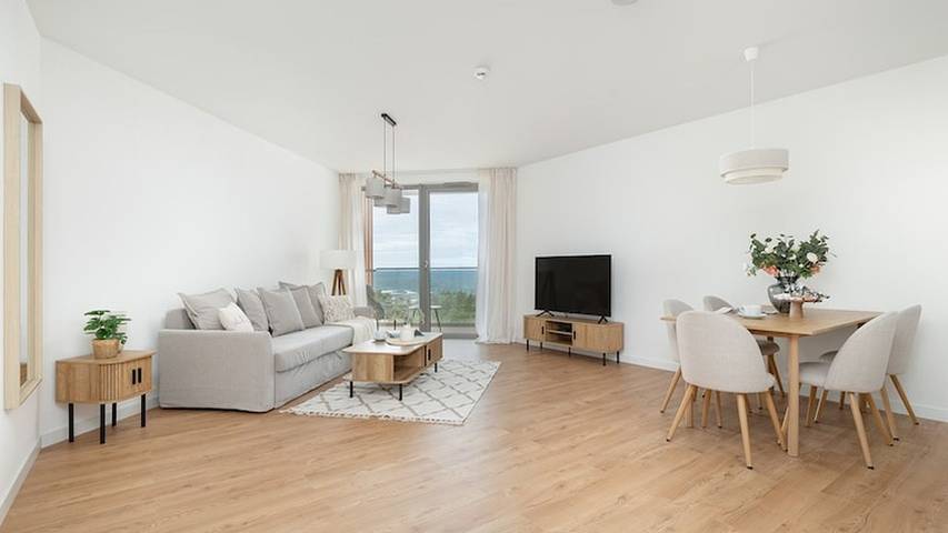 Ferienwohnung für 6 Personen, mit Whirlpool und Balkon sowie Pool und Sauna, mit Haustier in Pobierowo - 4