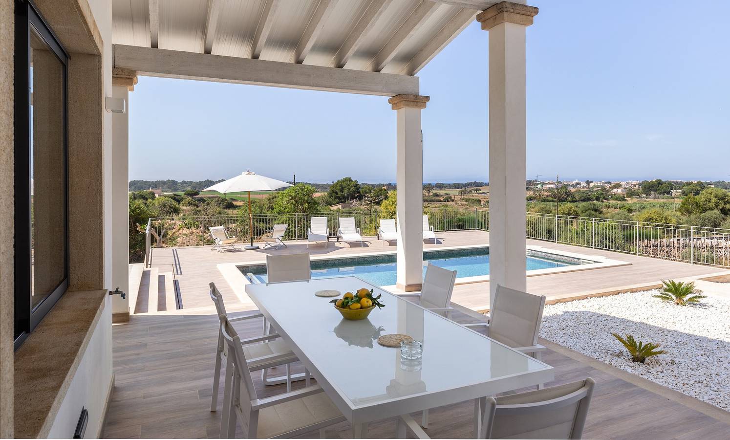 Ferienhaus 'Colonies' mit Meerblick, Wlan und Klimaanlage in Colònia de Sant Jordi, Ses Salines