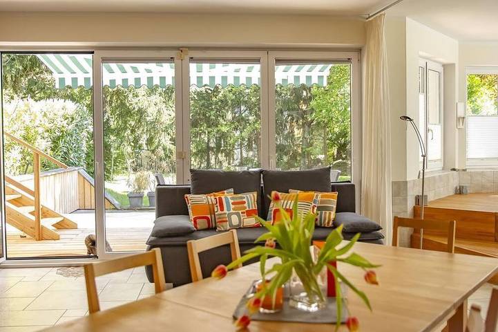 Ferienwohnung für 5 Personen, mit Garten und Sauna sowie Terrasse, mit Haustier - 1