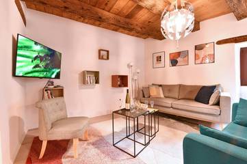 Gîte pour 6 personnes, avec vue et jardin, animaux acceptés à Gueberschwihr