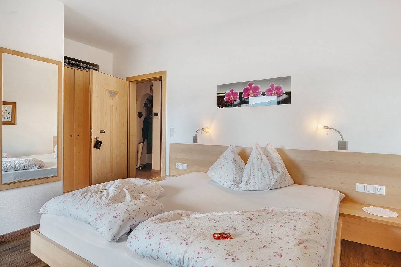 Apartment „Doppelzimmer“ mit Bergblick, Gemeinschaftspool und Wlan in Mitterplars, Algund
