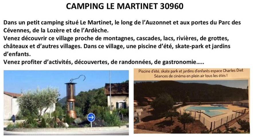 Camping pour 4 personnes, avec Terrasse et Jardin ainsi que Piscine et Vue