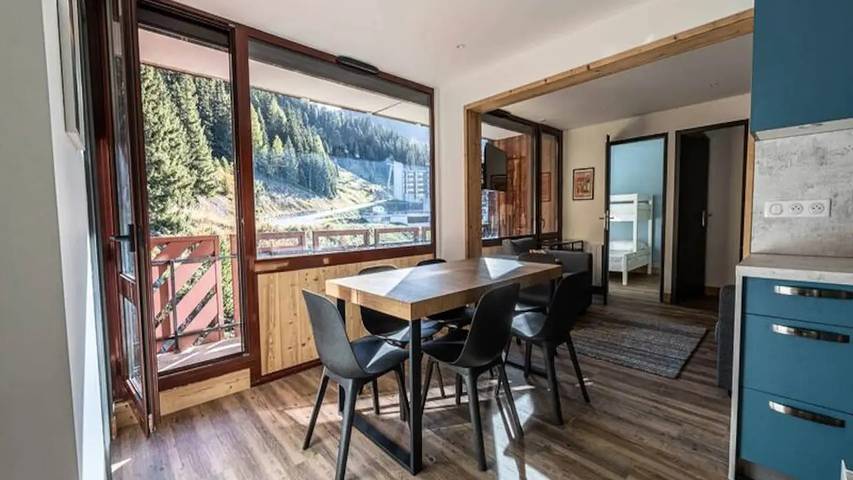 Gîte pour 8 personnes, avec balcon dans Plagne Bellecote