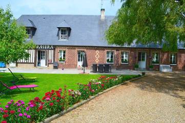 Chambre d’hôte pour 2 personnes, avec terrasse ainsi que vue et jardin dans Saint-Maclou-de-Folleville