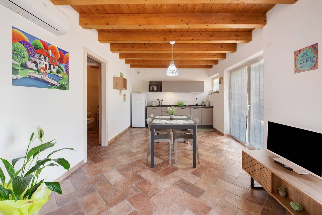 Ganze Wohnung, Ferienwohnung "Casale La Coccinella Gelsomino" mit Gemeinschaftsgarten und Wlan in Caprino Veronese, Gardasee-Berge