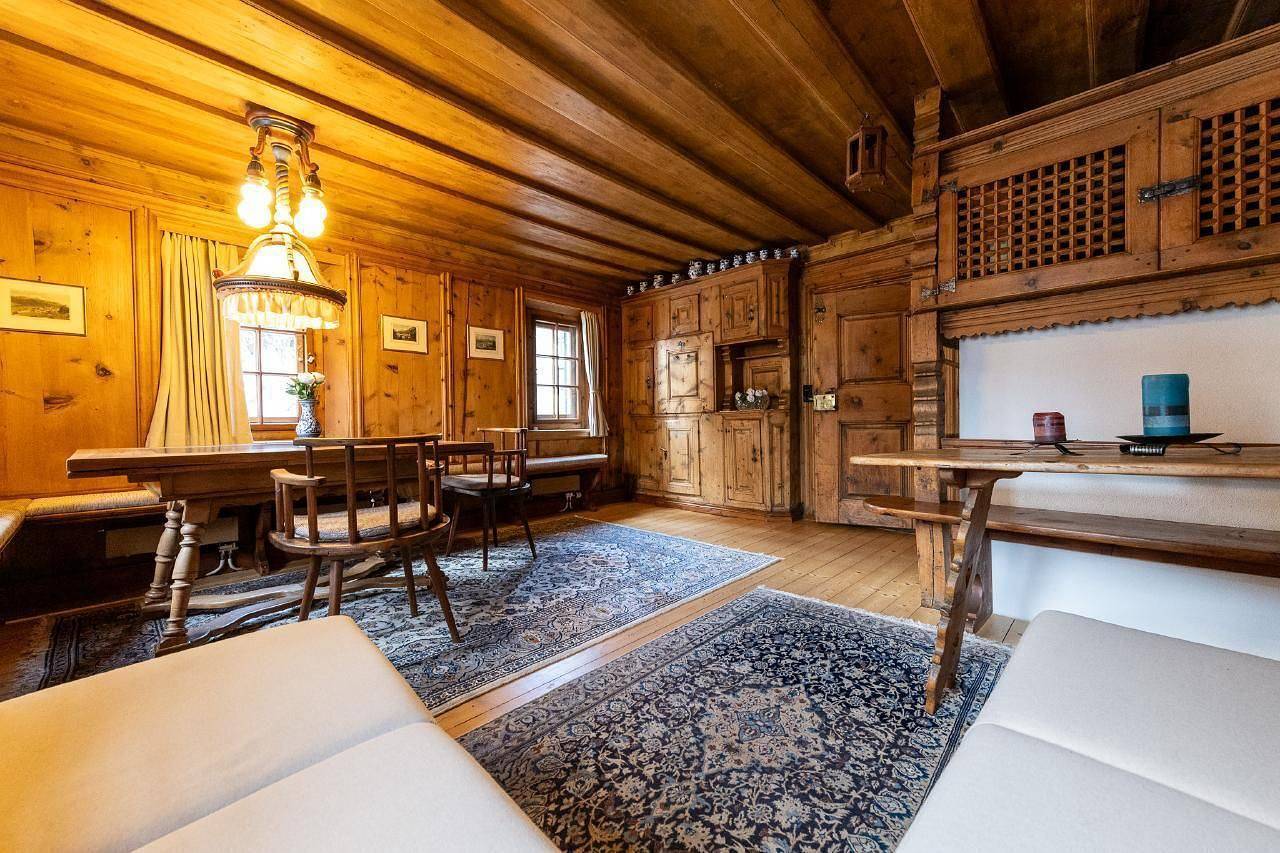 Chesa Sela Historic Engadine house (1641) in Silvaplana, Oberengadin