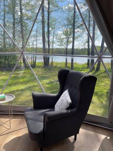 Camping für 4 Personen, mit Garten und Ausblick sowie Seeblick in Polen