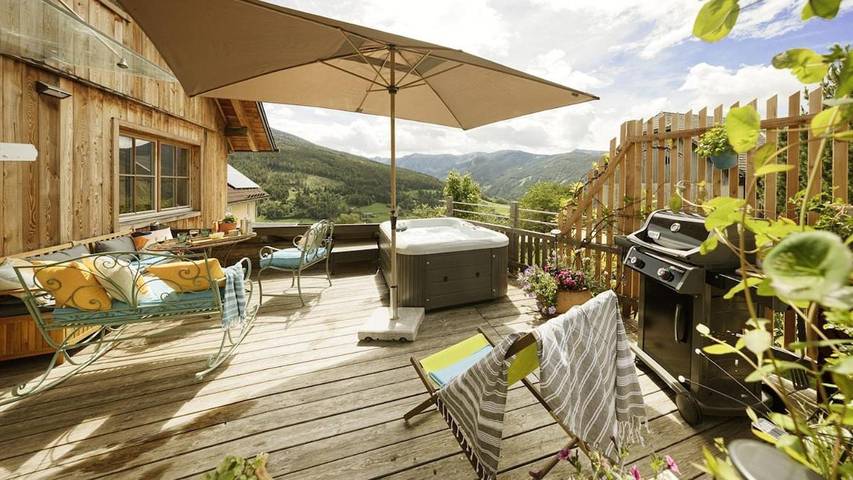 Chalet für 4 Personen, mit Ausblick und Garten, mit Haustier in Lieser-Maltatal