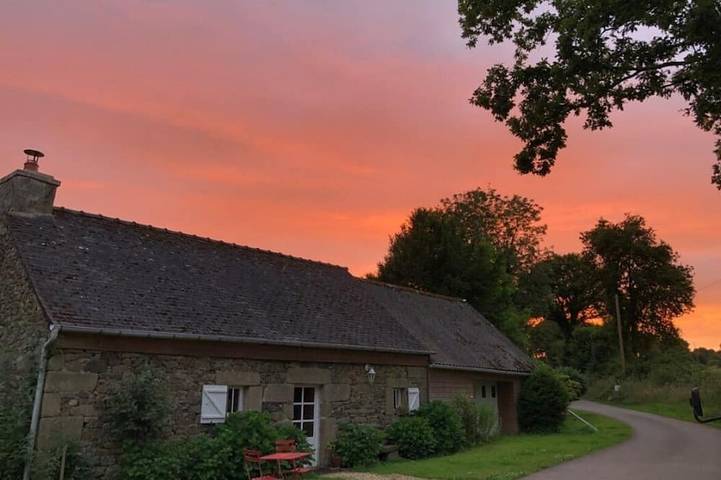 Maison de vacances pour 2 personnes, avec jardin à Scrignac
