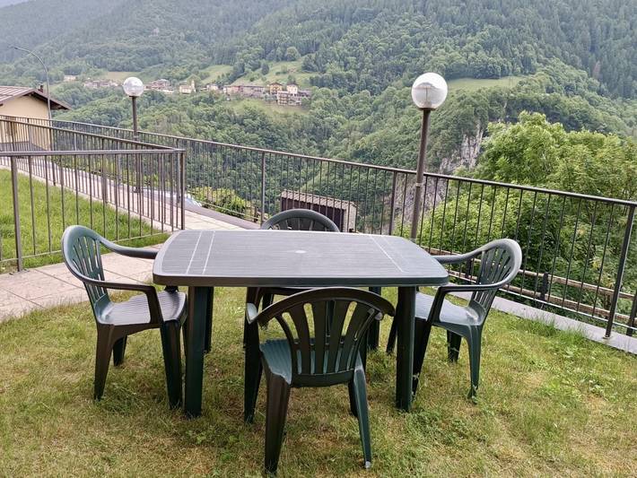 Ferienwohnung für 4 Personen, mit Garten und Ausblick