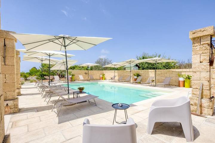 Agriturismo per 2 persone, con Terrazza e Giardino nonché Piscina a Salve