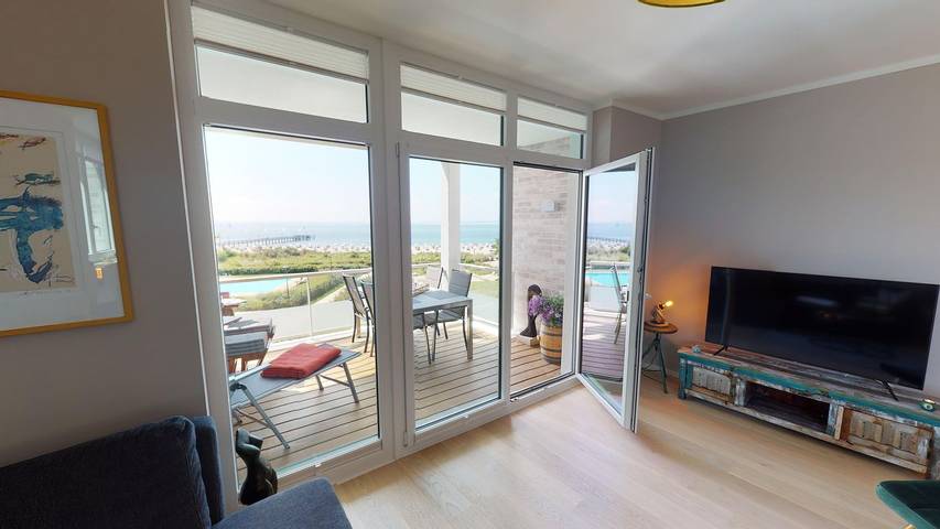 Ferienwohnung für 6 Personen, mit Sauna und Balkon, kinderfreundlich in Südstrand Pelzerhaken - 4