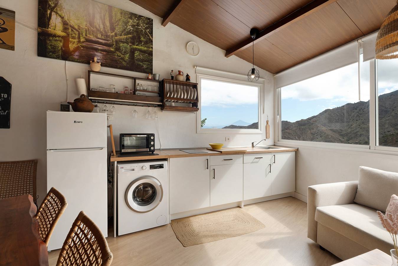 Casa de vacaciones "Tajaraste 2" con vistas al mar y a la montaña, terrazas privadas y Wi-Fi in El Tabaibal, Hermigua