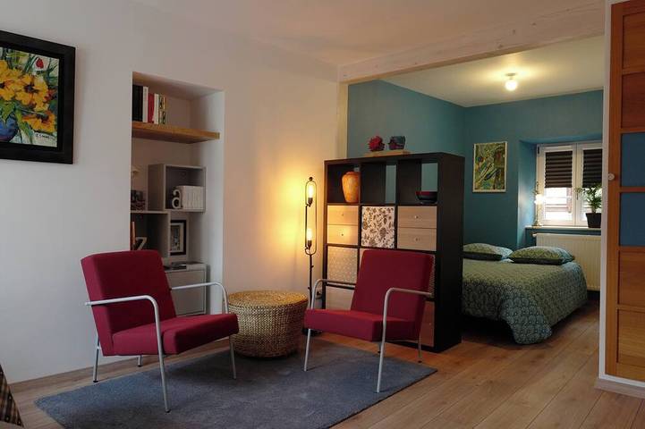Apartamento entero, Square-meter air-conditioned studio in the heart of Obernai—quiet and comfortable, with a fully equipped kitchen in Obernai, Región de Sélestat-Erstein