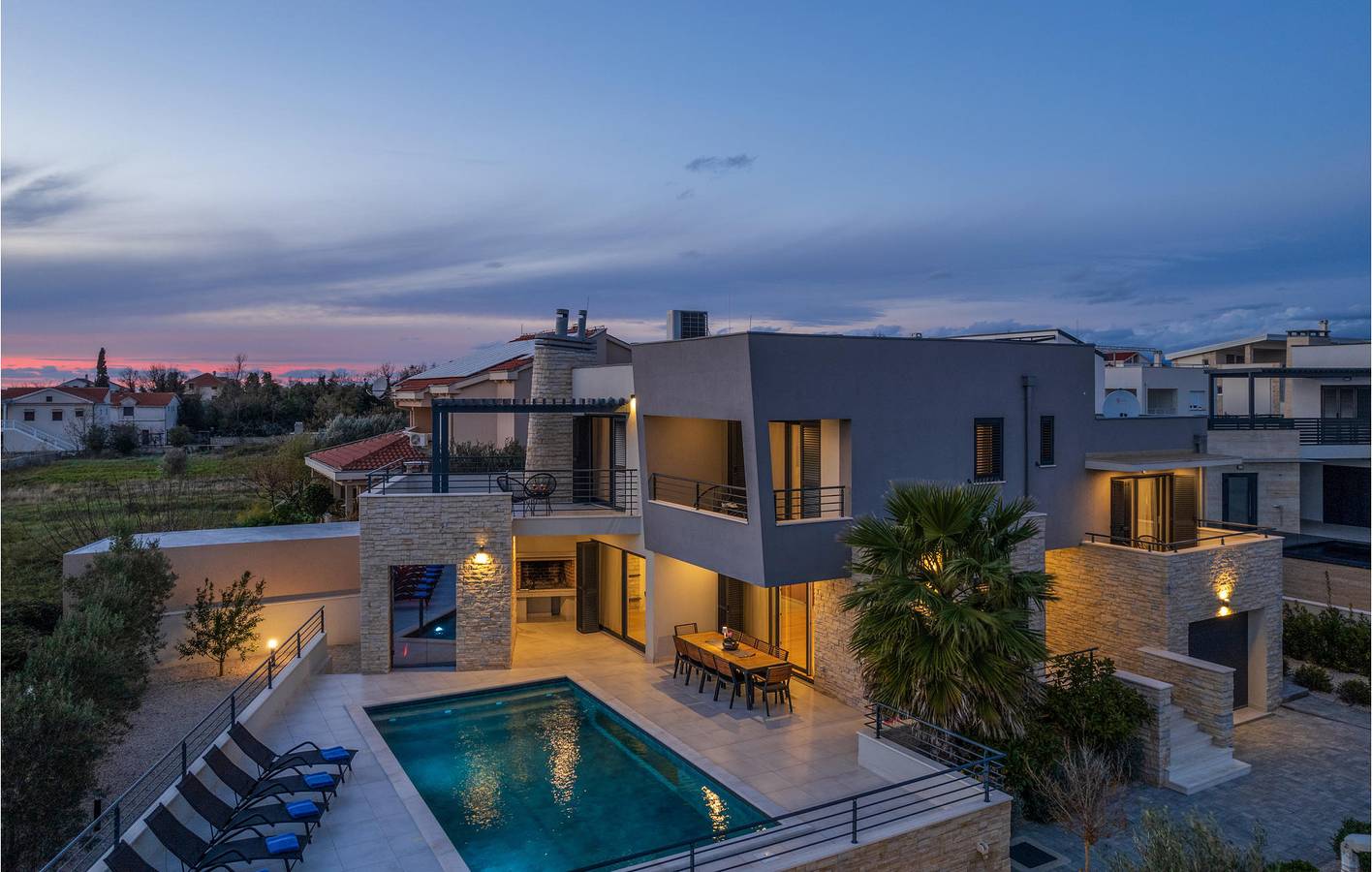 Gemütliche 1-Zimmer-Wohnung mit Meerblick, Pool und in Strandnähe in Privlaka, Zadar