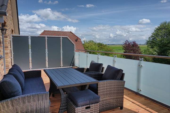 Ferienwohnung für 3 Personen, mit Terrasse und Garten