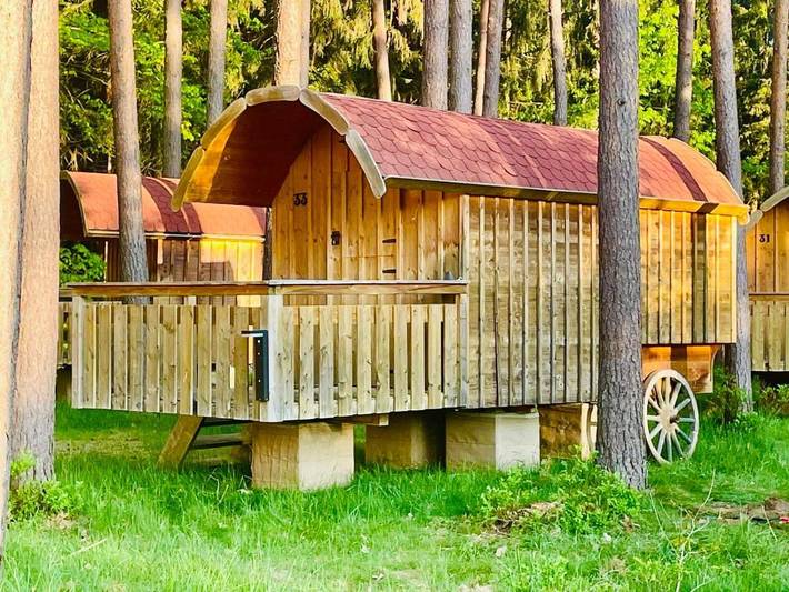 Camping voor 5 personen, met tuin in Beieren