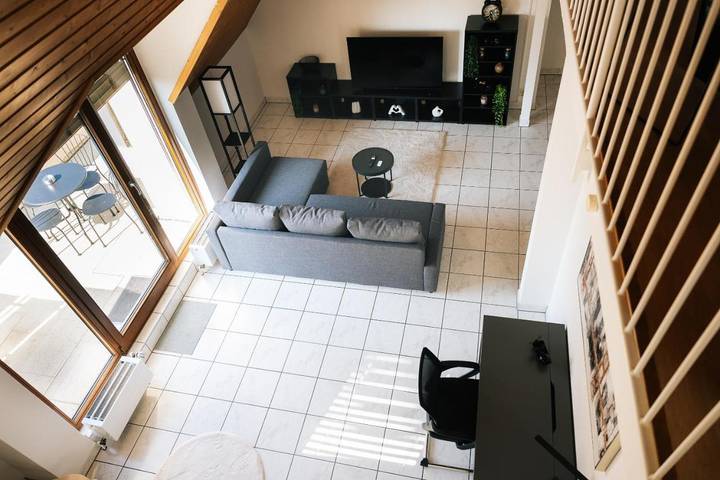 Ferienwohnung für 7 Personen, mit Balkon und Terrasse sowie Ausblick in Filderstadt