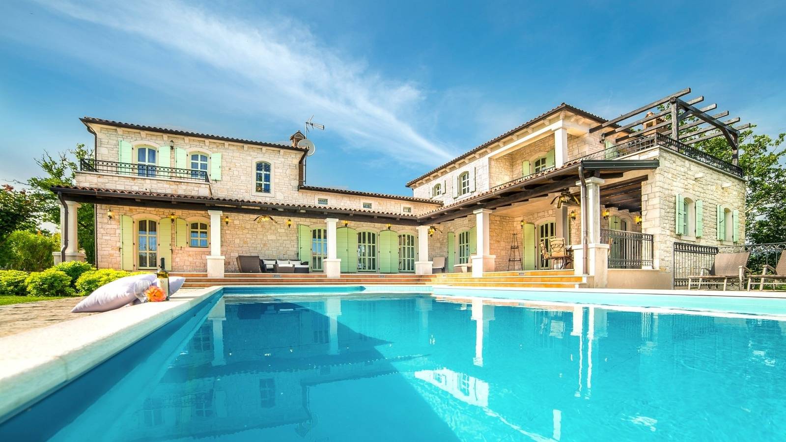 Rustikale Villa Romana mit Pool und Sauna in Općina Višnjan, Zentralistrien