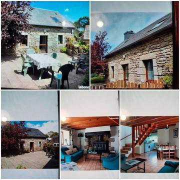 Gîte pour 4 personnes, avec jardin et terrasse à Berrien
