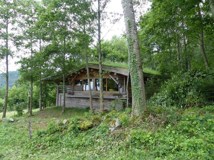 Chalet pour 5 personnes, avec Balcon et Jacuzzi ainsi que Terrasse et Jardin à Tendon (Vosges)